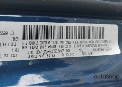 2018 Jeep Cherokee Limited 4X4 из США, поврежденный, VIN 1C4PJMDX5JD530047